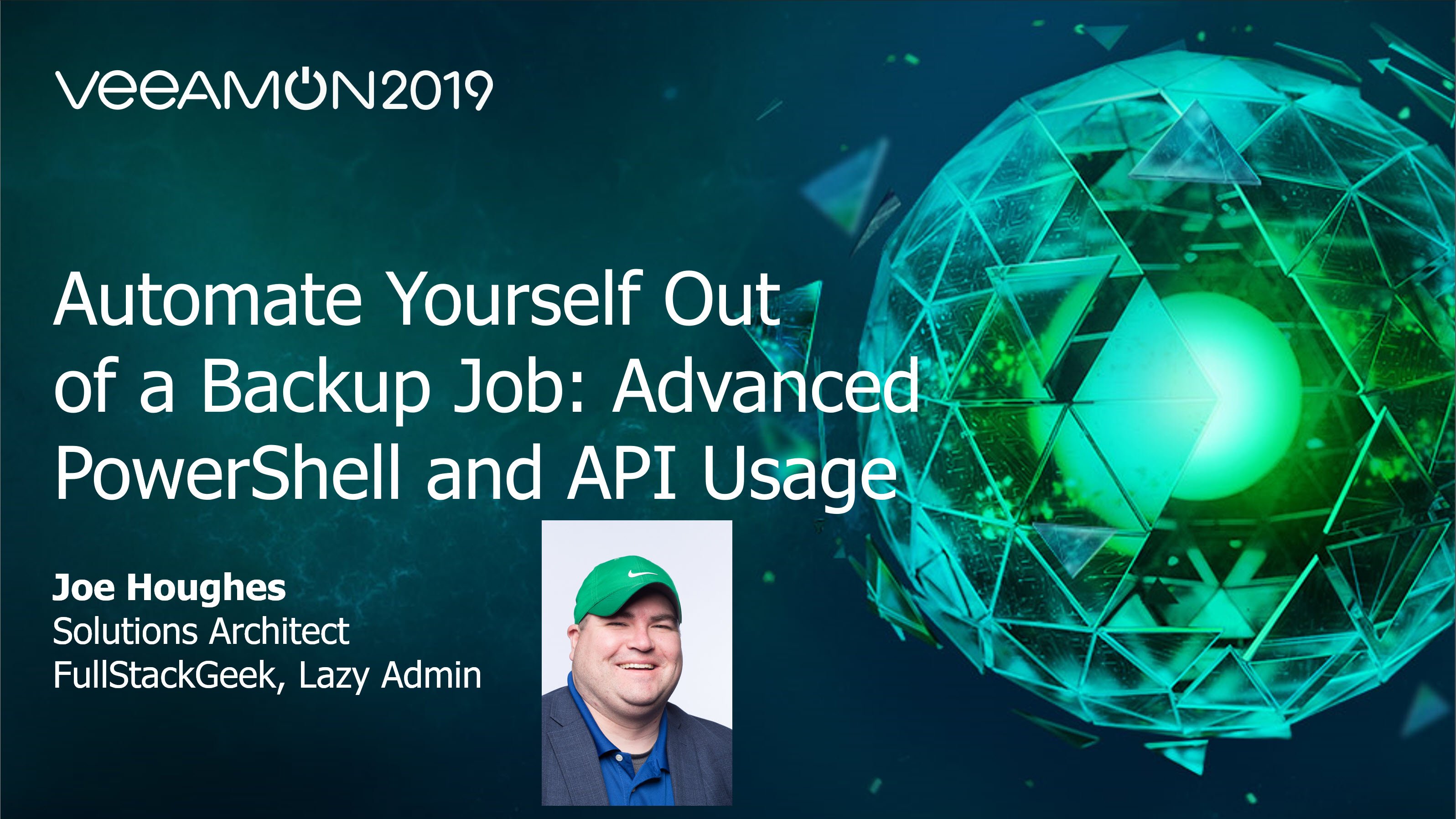 Joe Houghes at VeeamON 2019